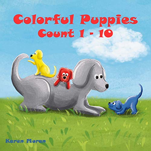 Colorful Puppies Count 1 to 10 on Kindle
