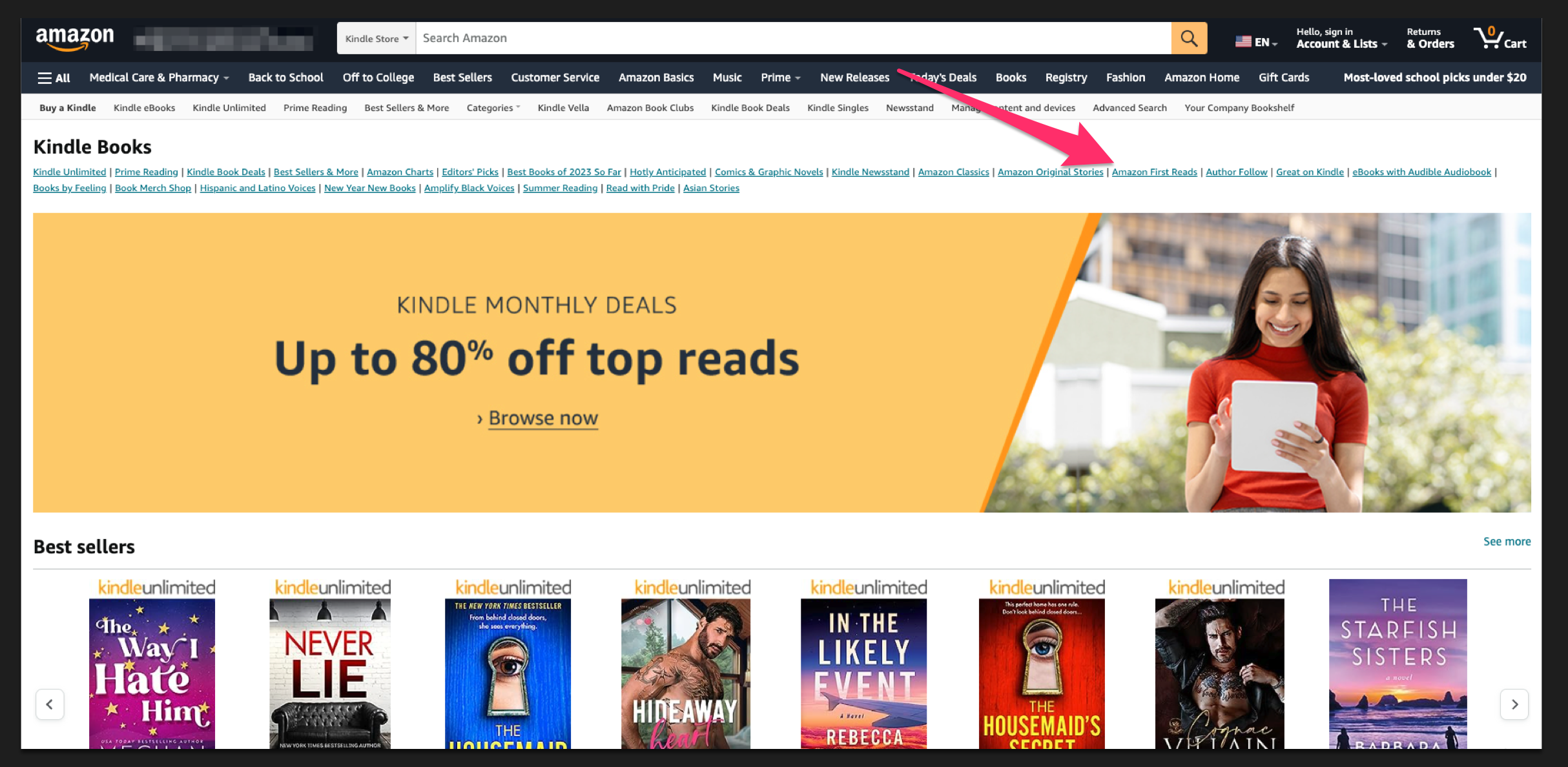 How To Find Amazon First Reads 4