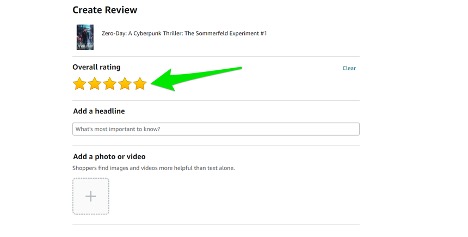 How to leave a review for a Kindle Book 3